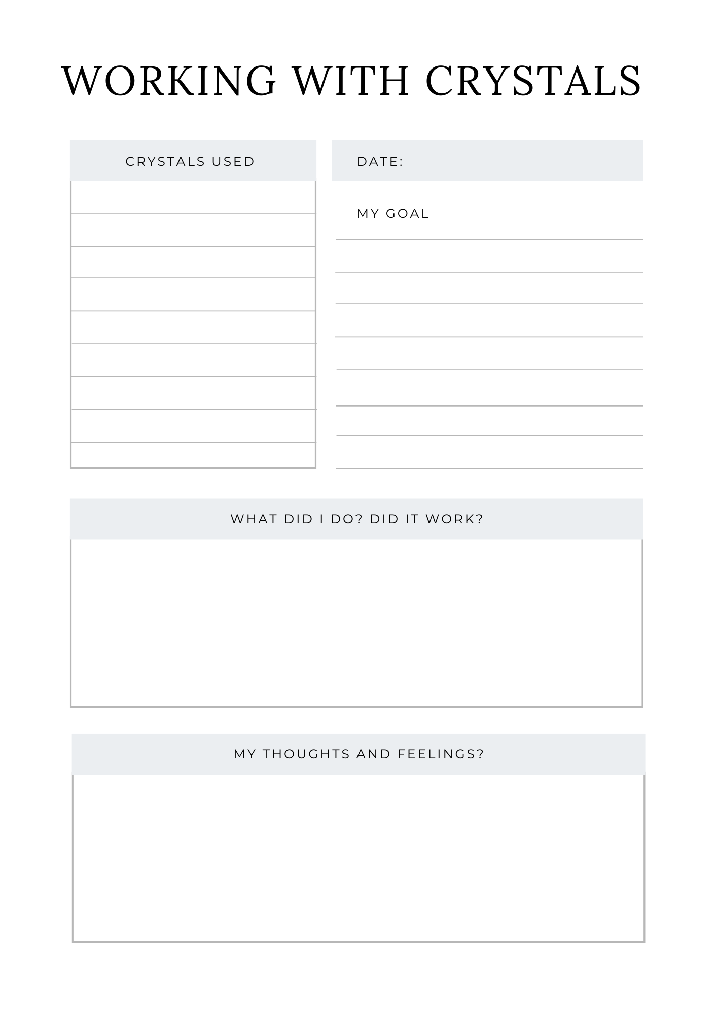 Crystal Journal: Your Complete Crystal Healing Companion - Image 7