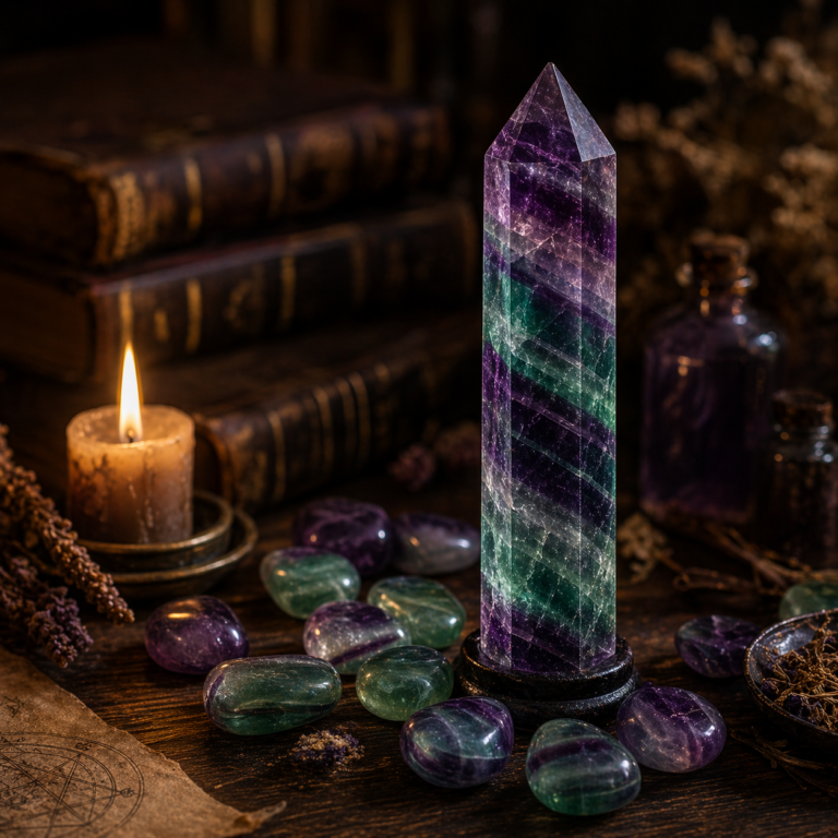 Fluorite Crystal: Mental Clarity, Focus & Decision-Making