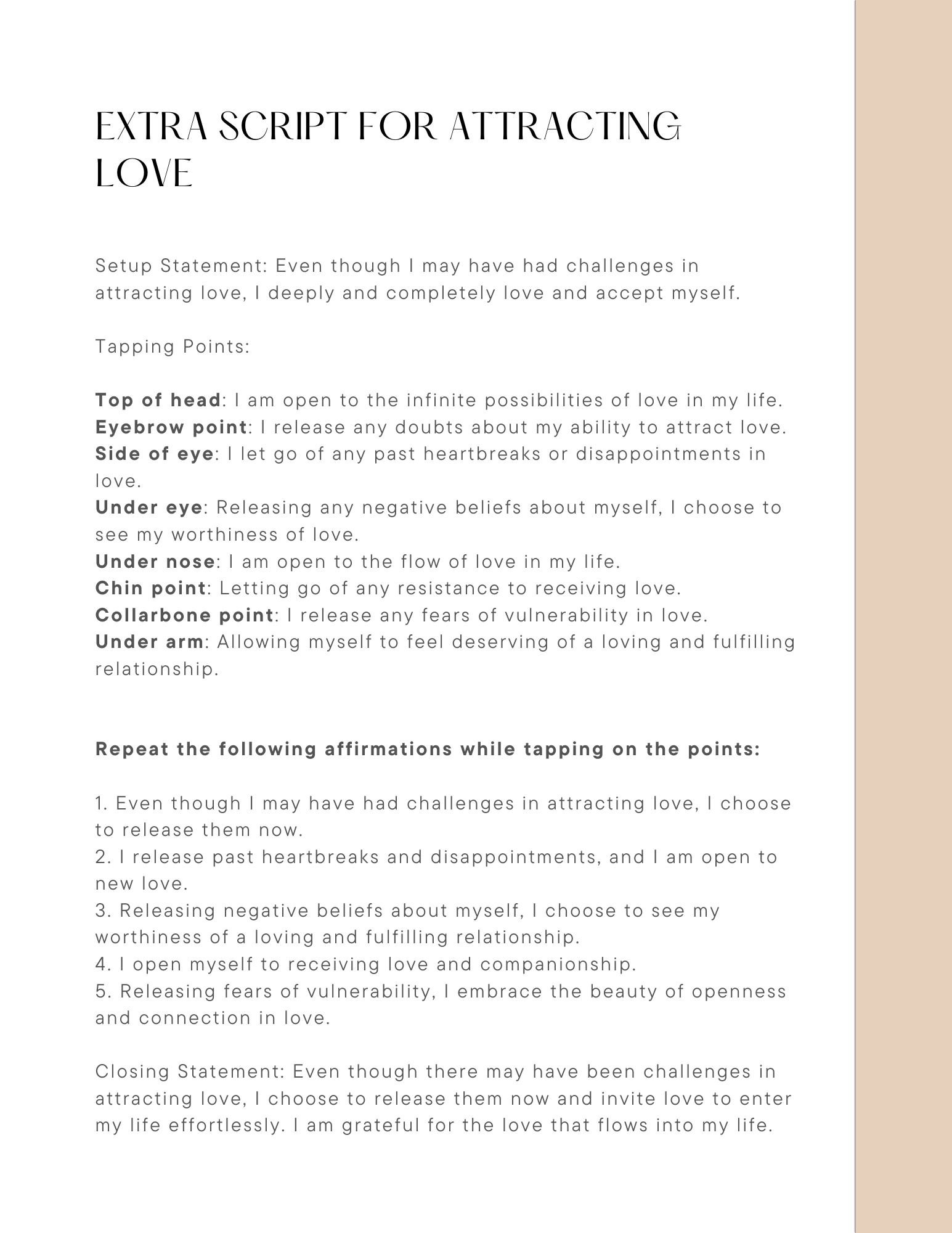 EFT Manifestation Workbook: Tap Into Your Full Potential - Image 6