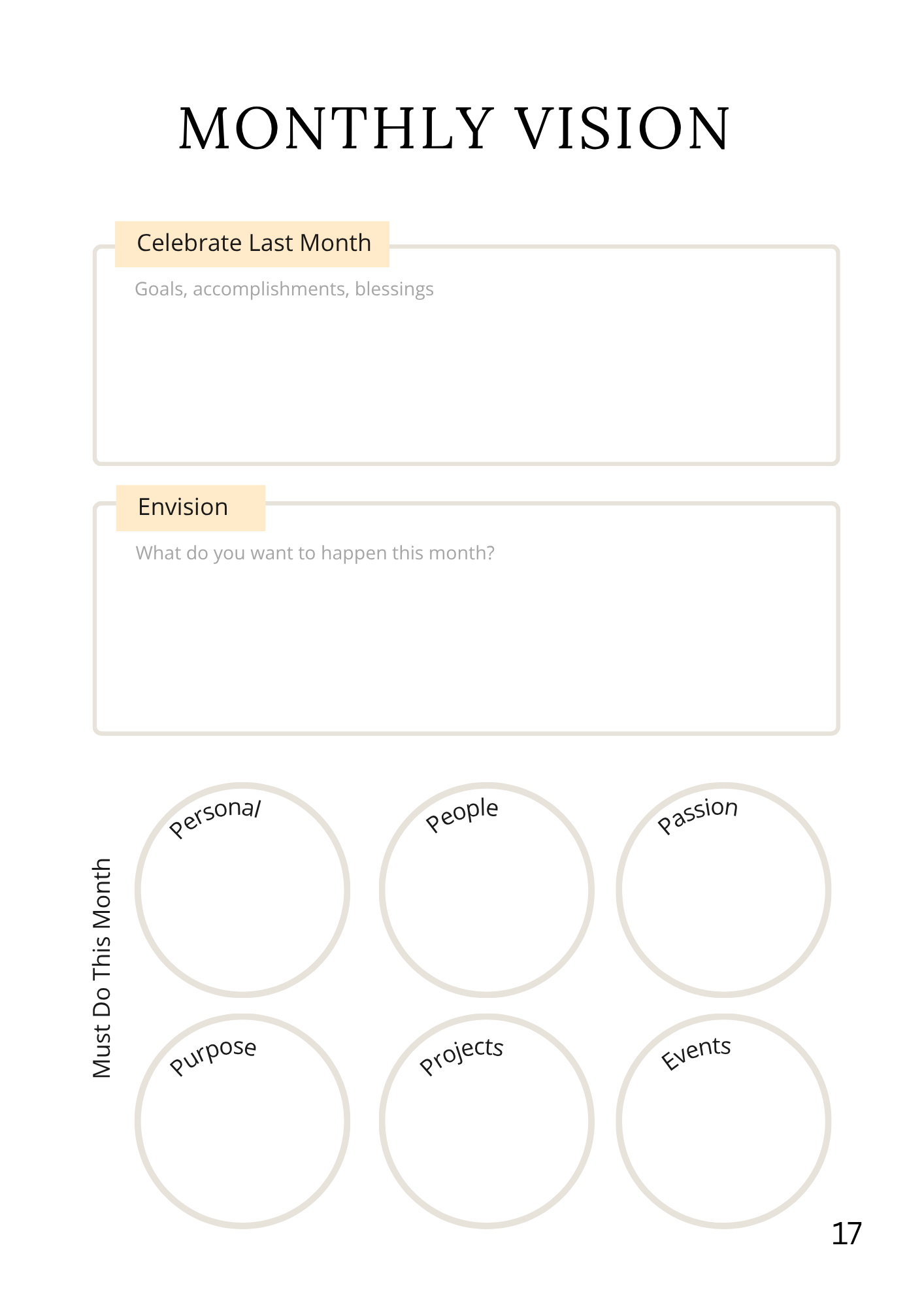 Vision Book Journal — Printable Manifesting & Mindfulness Journal (32 Pages) - Image 6