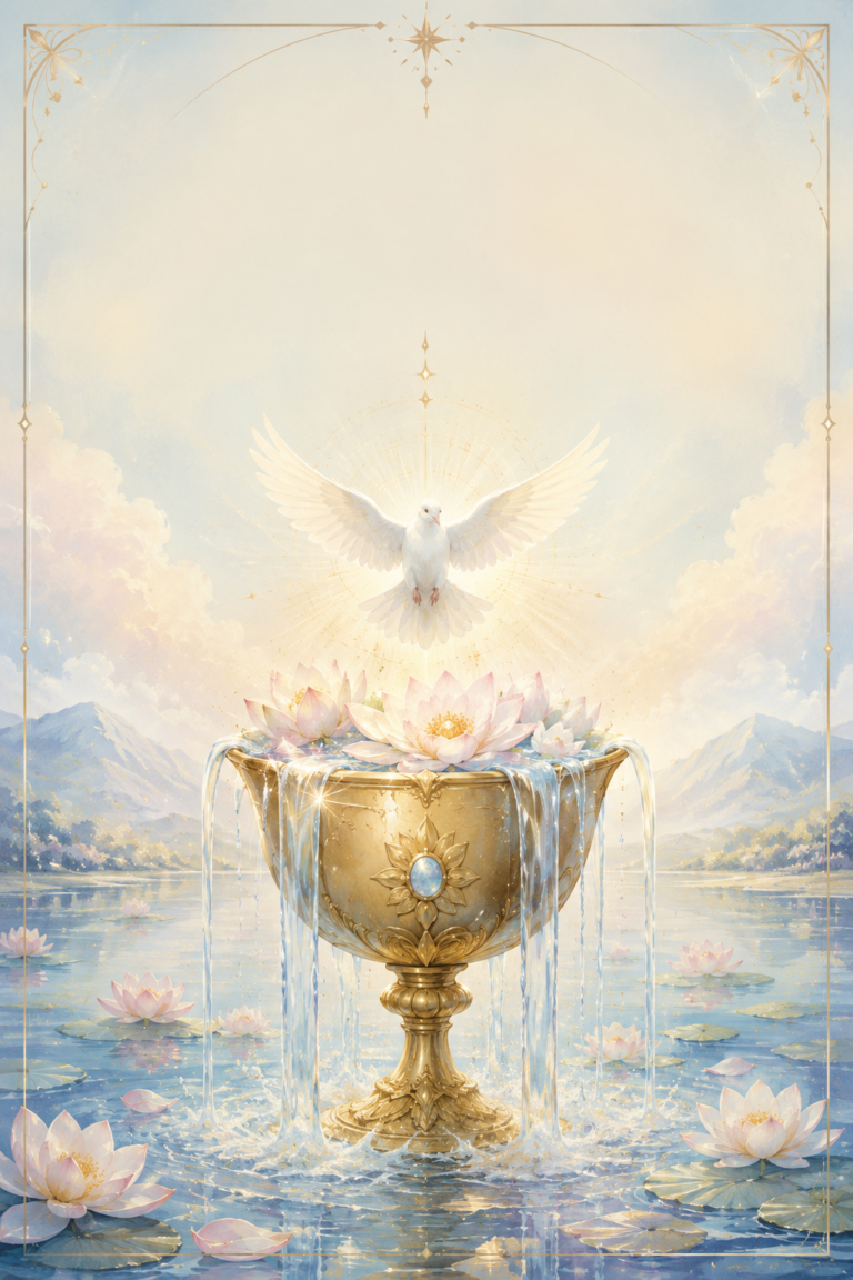 Ace of Cups: New Love, Emotional Beginnings & Intuitive Flow