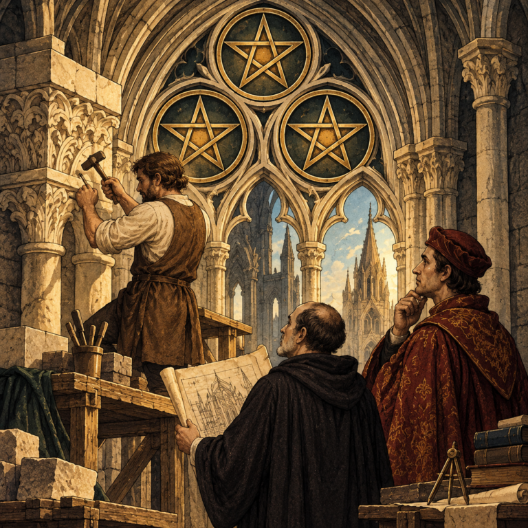 Three of Pentacles: Collaboration, Craftsmanship & Skilled Recognition